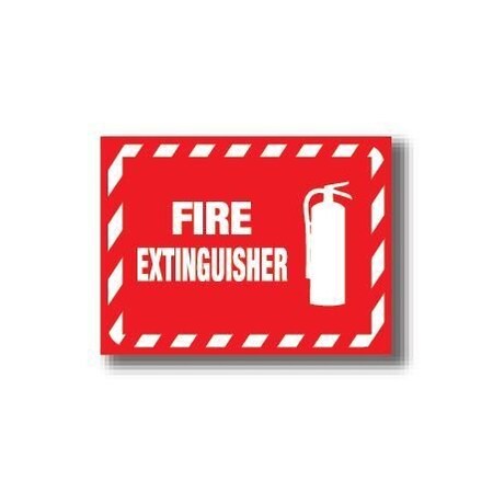Ergomat 12in x 12in RECTANGLE SIGNS - Fire Extinguisher DSV-SIGN 144 #7044 -UEN
